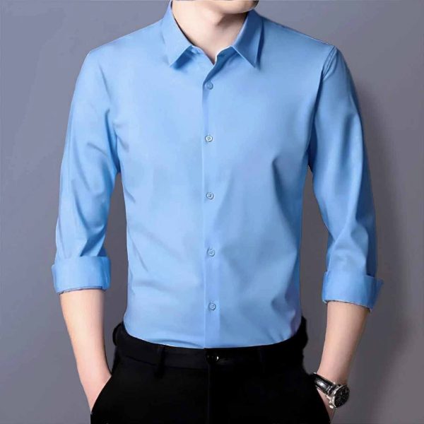 Micro Stitch Shirt - Sky Blue