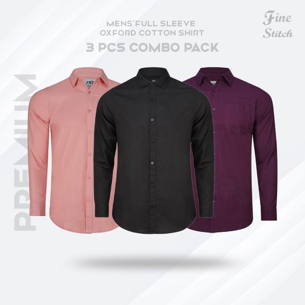 Can Collar Shirt  3 Pis Combo