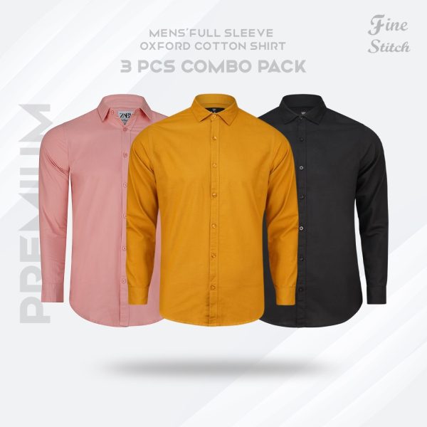 Can Collar Shirt  3 Pis Combo