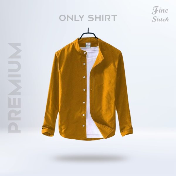 Band Collar Shirt -Kathali