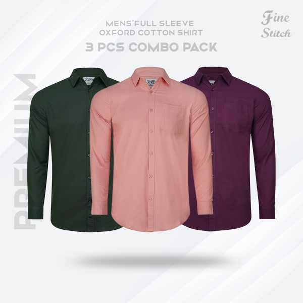 Can Collar Shirt  3 Pis Combo