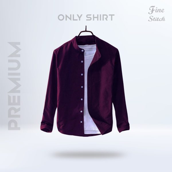 Band Collar Shirt -Jam